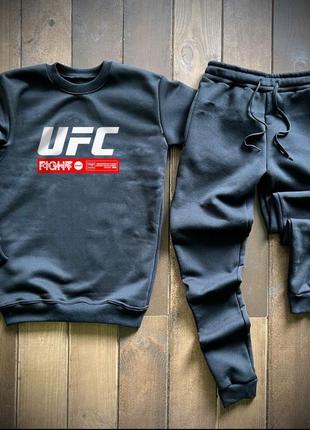 Теплий костюм ufc // світшот + штани