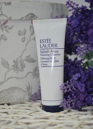 Пінка для зняття макіяжу estee lauder splash away foaming cleanser demaquillant mousse rincable