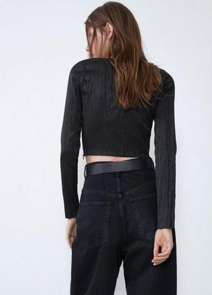 Кроп топ бюстьє кофта zara 5