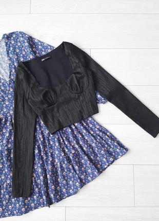 Кроп топ бюстьє кофта zara 6