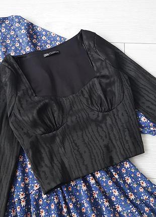 Кроп топ бюстьє кофта zara 7