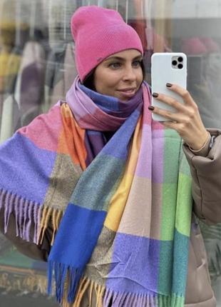 Яскравий кашеміровий шарф /палантин❤️