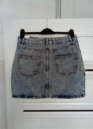 Брендовая джинсовая юбка р.14.4 фото
