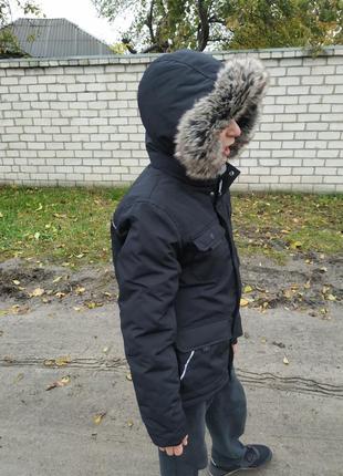 Дитяча тепла зимова курточка парка nutmeg німеччина детская зимняя парка германия6 фото