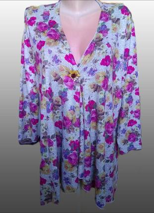 Розкішний трикотажний кардиган блуза блузон великий розмір/болеро накидка кофта батал3 фото
