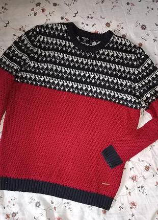 Мягкий,теплый свитер,джемпер с шерстью,m-xl,springfield