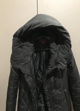 Зимова курточка довга, пальто розмір s4 фото