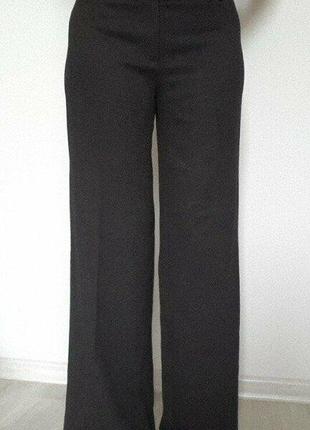 Женские классические брюки демисезонные с высоким широким поясом9 фото