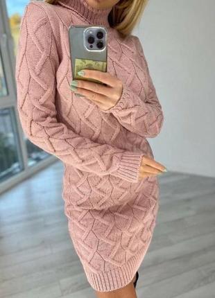 Платье свитер сукня