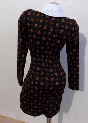 Платье обманка с воротником размер 42-443 фото