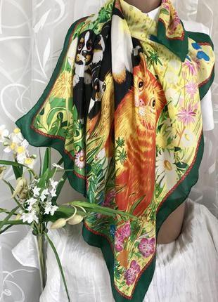 Дизайнерский шелковый платок bayeler, gisela buomberger2 фото