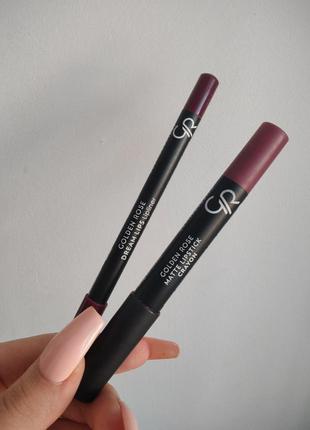 Golden rose matte lipstick crayon, помада для губ, олівець, карандаш