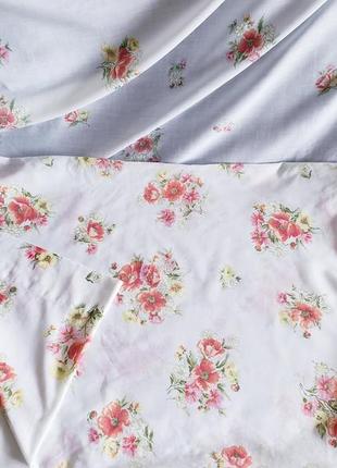 Винтажный постельный  комлект "маки" простынь на резинке+ наволочка   muslin sheets marvelaire by springmaid8 фото