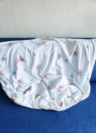 Винтажный постельный  комлект "маки" простынь на резинке+ наволочка   muslin sheets marvelaire by springmaid9 фото