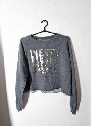 Вкорочений кроп світшот худі diesel