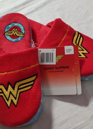 Тапочки теплі для дому з малюнком disney, розмір 38/39, червоний