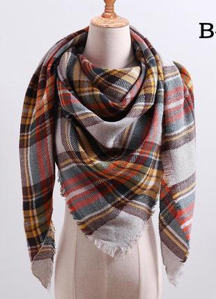 Шарф демисезон зимовий великий палантин трикутний плед хустка шаль косинка новий