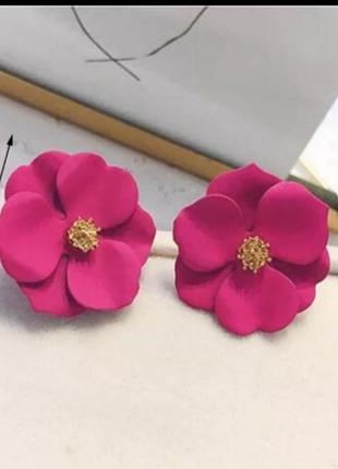 Сережки квіти1 фото