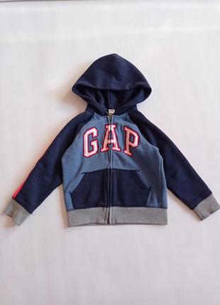 Gap. спортивная кофта на молнии с капюшоном 5 лет.