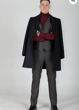 Мужское шерстяное пальто на осень giuseppe badiani2 фото