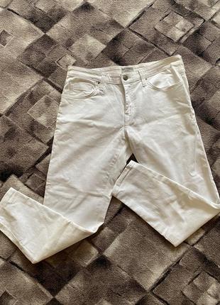 Білі джинсові стрейчеві штани