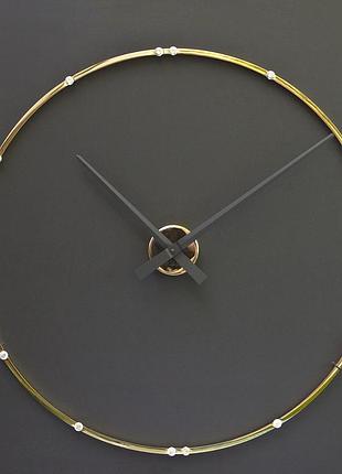 Часы настенные b&b design crystal 70x70 см золото глянец