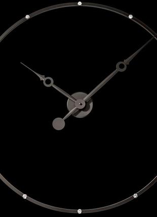 Часы настенные b&b design crystal 70x70 см графит