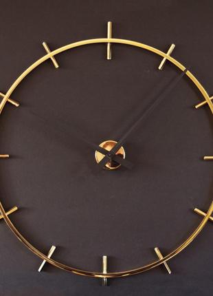 Часы настенные b&b design excellent 70x70 см золото глянец