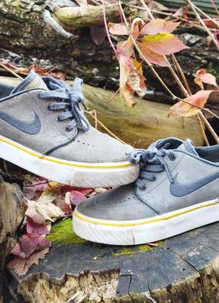 Замшевые кеды nike zoom stefan janoski демисезонные кроссовки - 23 см3 фото