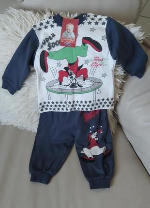 Новий натуральний костюмчик для маленького джентельмена