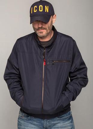 Мужская универсальная ветровка на весну-осень темно-синяя