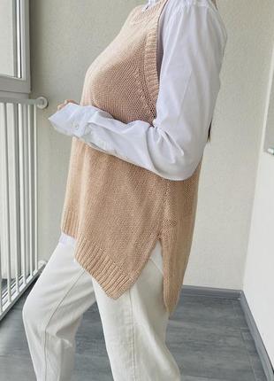 Вязаный жилет h&m 4