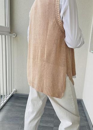 Вязаный жилет h&m 5