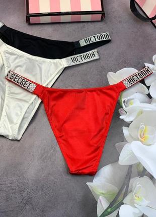 Трусы женские  victoria's secret very sexy бразилиана  красный