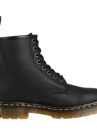 Dr. martens 1460 snowplow wp black 8 люверсів шкіра чорні жіночі чоловічі