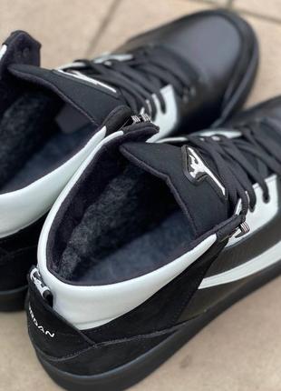 Зимові черевики шкіряні8 фото