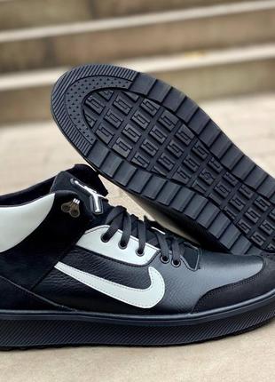 Зимові черевики шкіряні7 фото