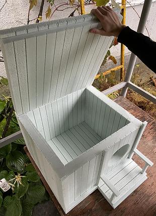 Домик для кота, будка для собаки. тёплый домик для животных2 фото