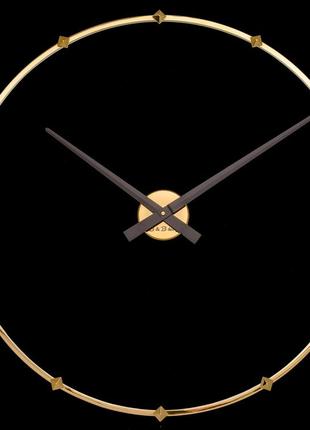 Часы настенные b&b design delight 70x70 см золото глянец