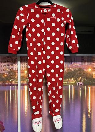 Картерс человечек слип пижама флисовая 4/5 лет