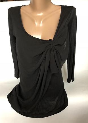 Гарна кофта з бантом з шифону