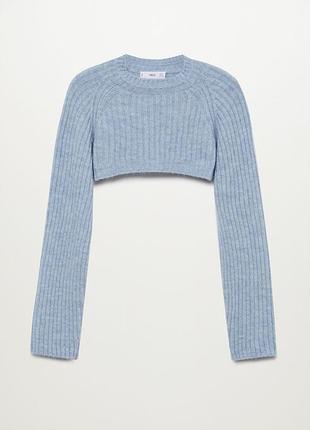 Светр, кроп светр, рукава, топ з довгими рукавами, свитеп укороченный ы рубчик, рукава вязаный топ