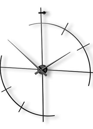 Часы настенные b&b design two quarters 70x70 см графит