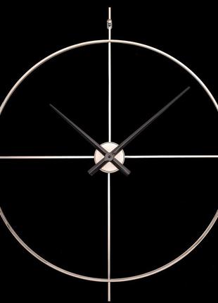 Часы настенные b&b design elegance 70x70 см никель глянец