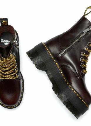 Ботинки dr. martens сапоги на платформі жіночі чоловічі шкіра мартенси