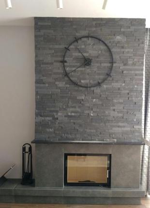 Часы настенные b&b design excellent 70x70 см графит4 фото