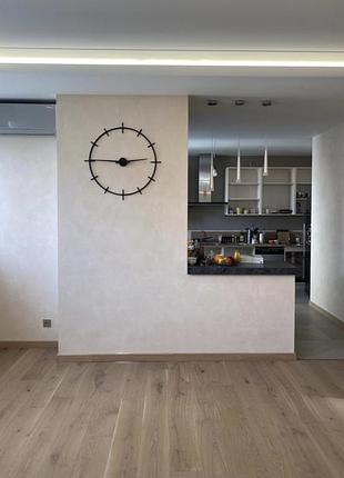 Часы настенные b&b design excellent 70x70 см графит6 фото