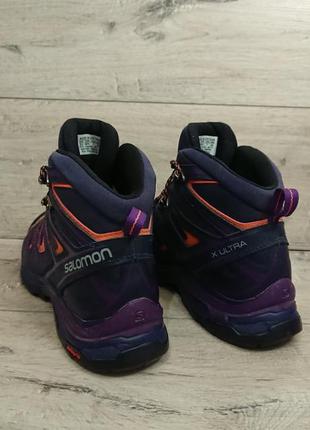 Треккинговые ботинки кроссовки  salomon x ultra 3 mid gore-tex 38р 24 см6 фото