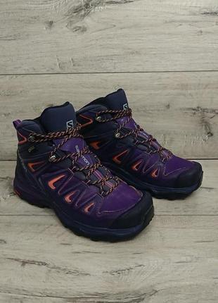 Треккинговые ботинки кроссовки  salomon x ultra 3 mid gore-tex 38р 24 см