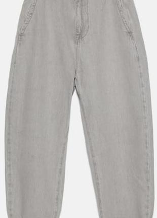Джинсы  серые zara baggy